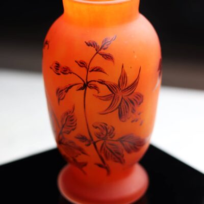 vase-verre-orange-vessiere-freres