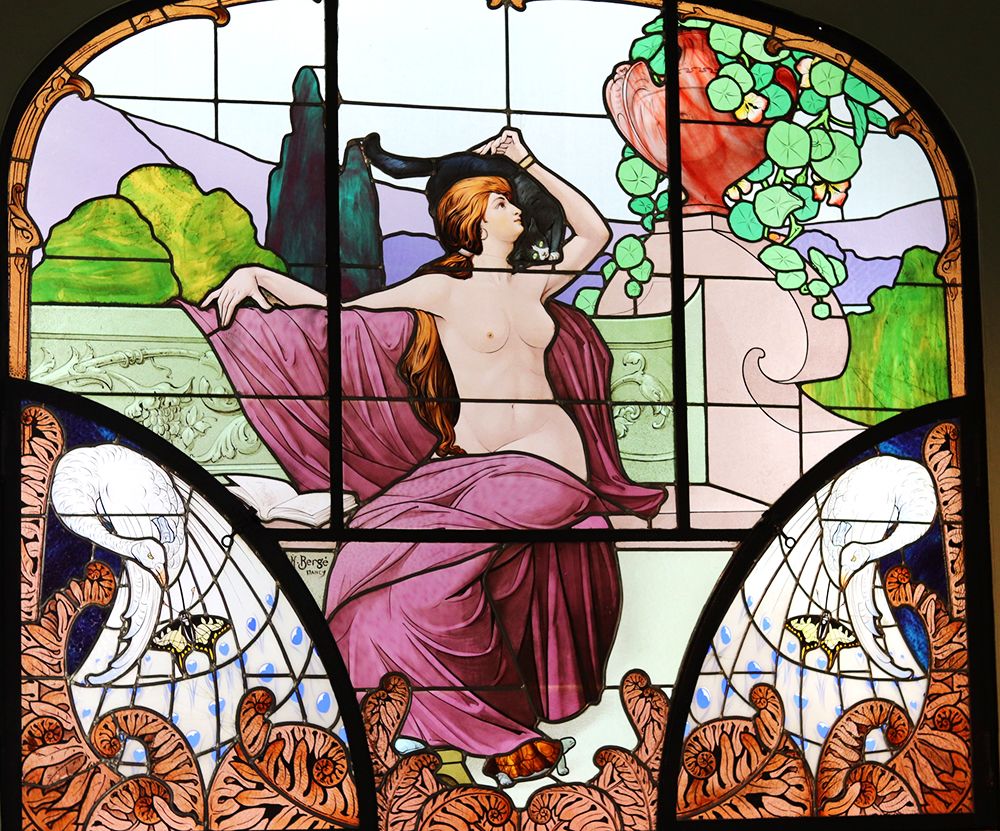 Vitrail-la-lecture-Henri-Berge-musee-art-nouveau